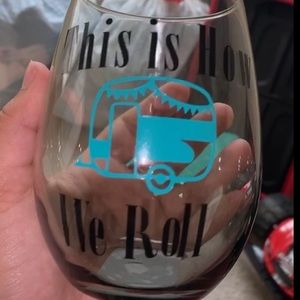 Camper wine glass